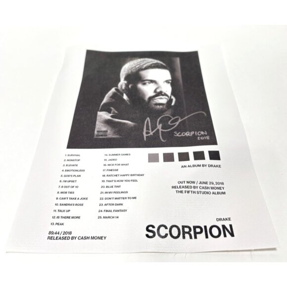 Drake Scorpion Album Cover Poster Print Canvas Wall Art Hip Hop Rap Music Decor - Picture 1 of 4